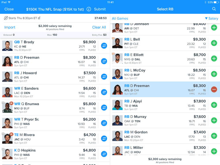 best week 14 fanduel lineup